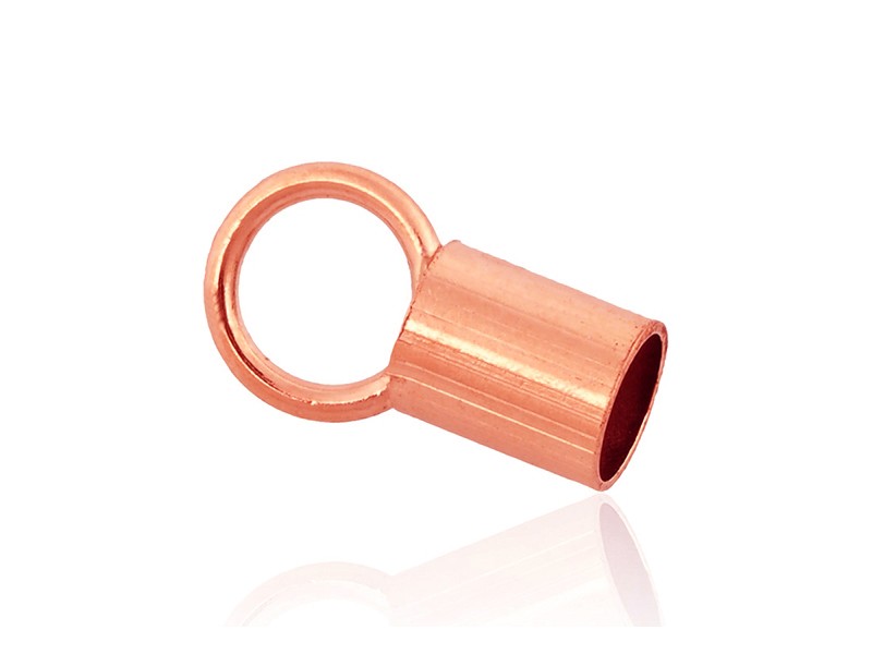 Rose Gold Filled End Caps - 5mm