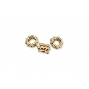 GOLD FILLED DECORATIVE BEAD WITH 2.5mm HOLE