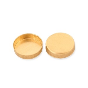 18K Yellow Gold Round Bezel Cup 4mm