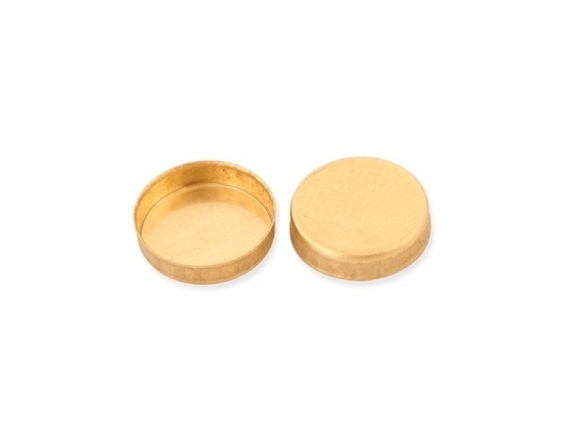 18K Yellow Gold Round Bezel Cup - 3mm