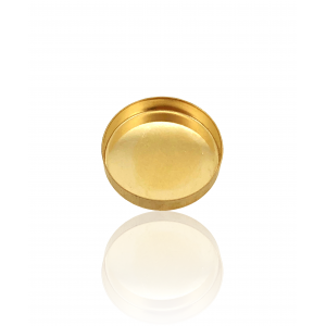 9K Yellow Gold Round Bezel Cup - 10mm