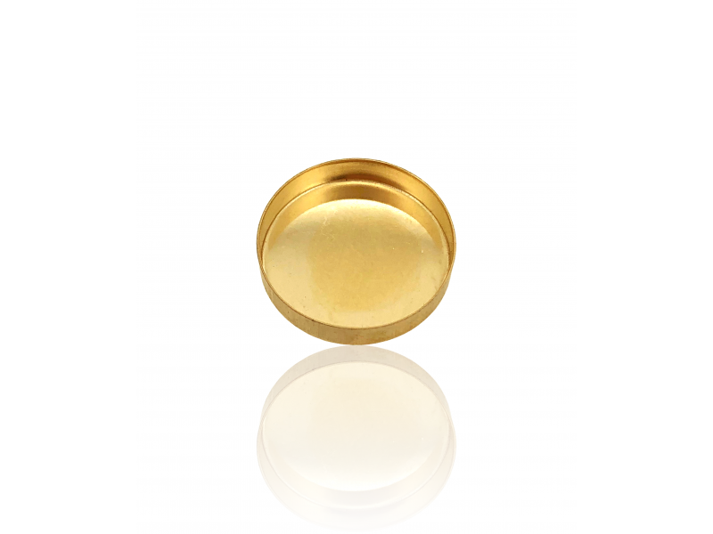 9K Yellow Gold Round Bezel Cup 10mm