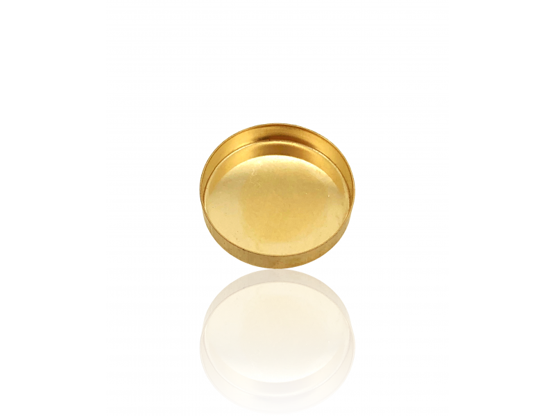 9K Yellow Gold Round Bezel Cup - 10mm