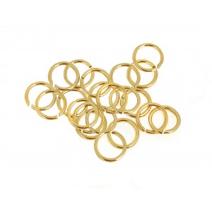 12K Gold-Filled Yellow Jump Rings Open - 0.7mm x 5.4mm (Pack of 20)= 1 gram minimum