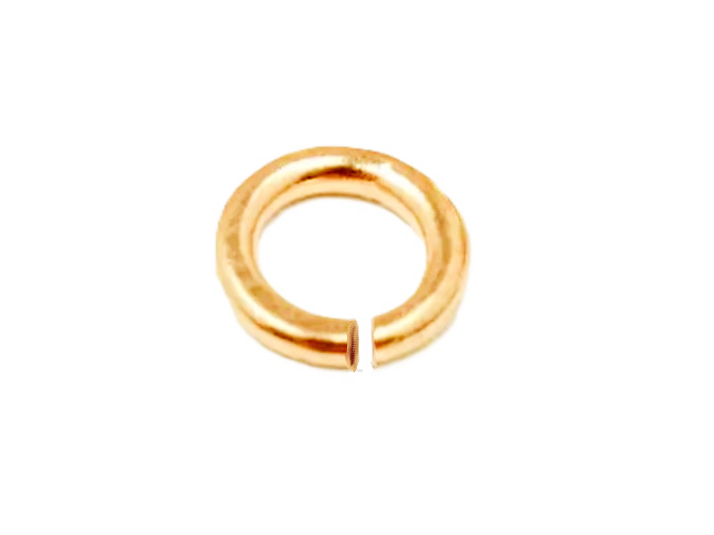 12K Gold-Filled Yellow Jump Rings Open - 2.0mm x 12mm  1 gram minimum