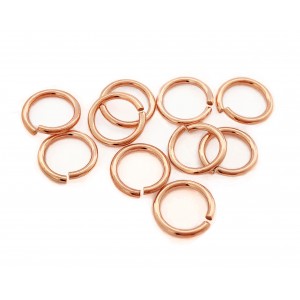 12K Gold Filled Red Jump Rings - 1.0mm x 10.0mm minimum 1 gram