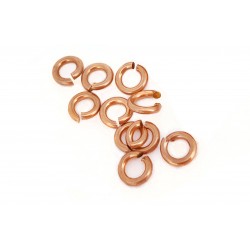 PACK OF 12K G.F RED JUMP RINGS  (1.2 mm/5.4 mm ext) 