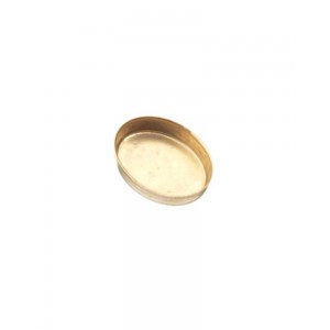 Gold Filled Gold Oval Bezel Cup 6 x 8mm