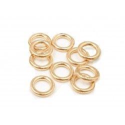 12K Gold Filled Yellow Soldered/Closed Jump Rings  - 1.2mm x 7mm  "MINIMUM 1 GRAM"