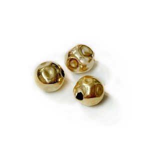 GOLD FILLED HAMMERED ROUND BEAD 8MM 