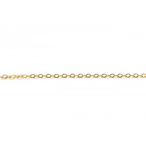 Gold Filled Fine Flat Oval Cable Chain - 1.7mm x 2mm