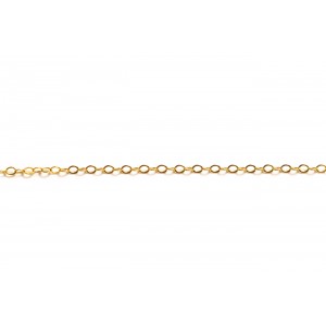 Gold Filled Fine Flat Oval Cable Chain - 1.7mm x 2mm