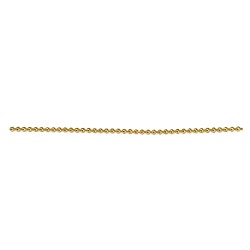 12K GF DELICATE BEAD BALL CHAIN 1MM  