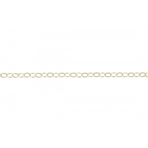 Gold Filled Fine Oval Trace Chain - 1.3mm x 1.8mm Wire