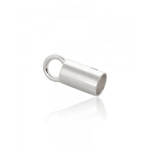 Sterling Silver 925 Plain End Cap - 7mm x 3.5mm