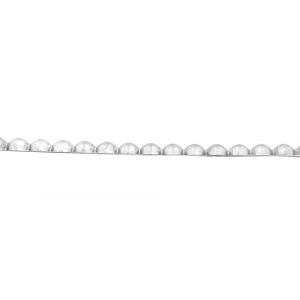 silver 935 half round pearl wire 2.5mm