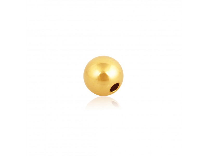 18K Gold 2 Hole Beads - 2.5mm (Heavy Weight)