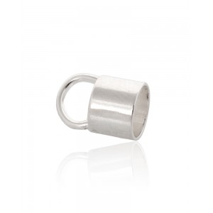 Sterling Silver 925 Plain End Cap - 5mm x 5.4mm