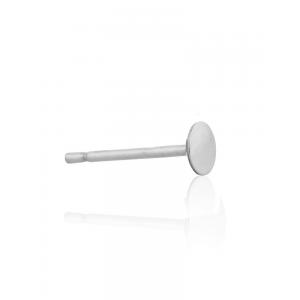 Sterling Silver 925 Ear Post with Disc 4mm