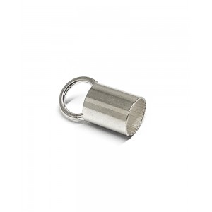 Sterling Silver 925 Plain End Cap I/D 6.0mm length 7.0mm