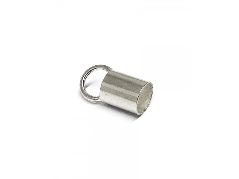 Sterling Silver 925 Plain End Cap I/D 6.0mm length 7.0mm