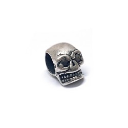 Sterling Silver 925 Skull Spacer Bead