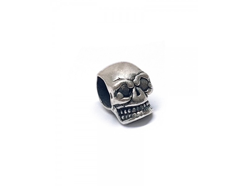 Sterling Silver 925 Skull Spacer Bead