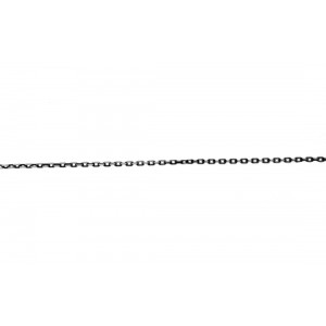 Sterling Silver 925 Oxidised Diamond Cut Trace Chain - 1.5mm x 1.1mm (66)