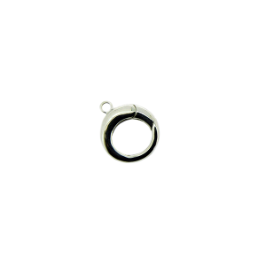 Sterling Silver 925 Round Continuous Spring Ring 14mm