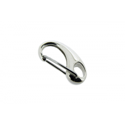 Sterling Silver 925 Oval Lobster Clasp with press lever 8.2mm x 19.6mm