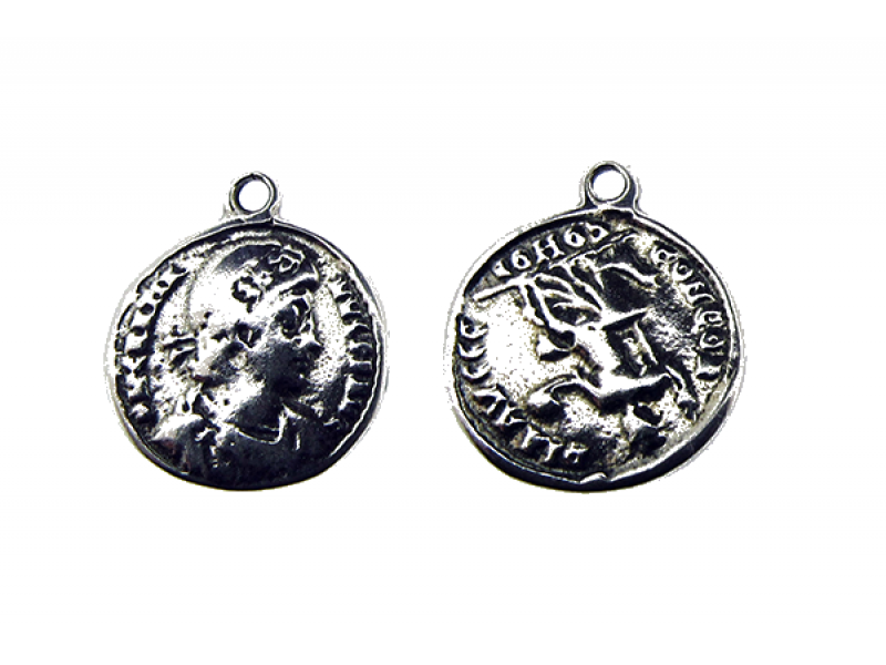 Sterling Silver 925 Coin Pendant
