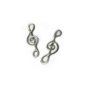 SILVER 925 silver treble clef charm 