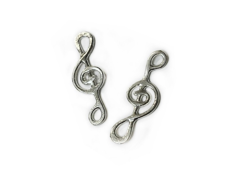 SILVER 925 silver treble clef charm 