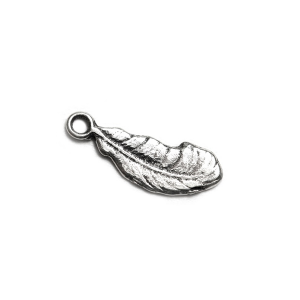 Sterling Silver 925 Feather Charm