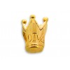 5% 14K GOLD PLATED CROWN BEAD 11 X 9 X 9MM