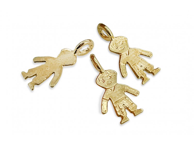 Gold Plated Boy Charm