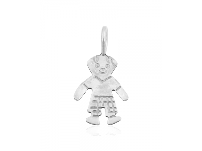 Sterling Silver 925 Boy Pendant