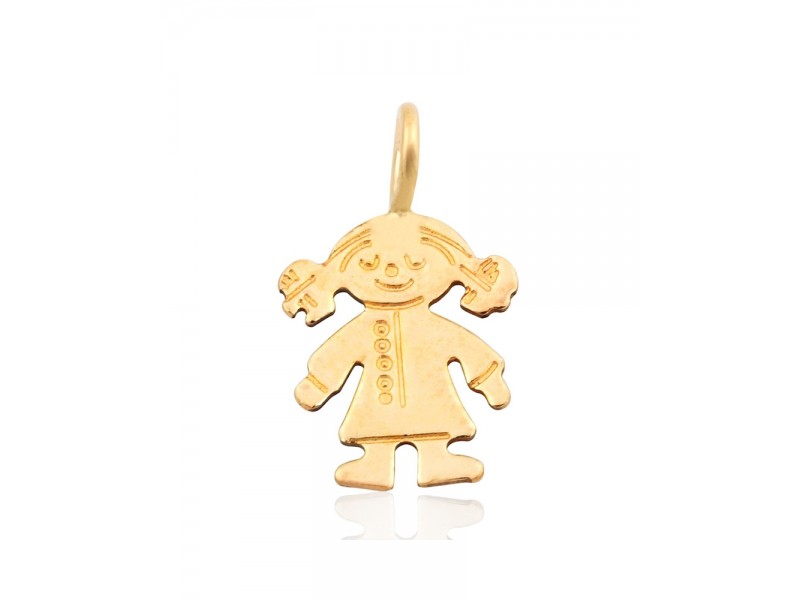 Gold Filled Girl Charm