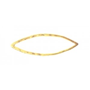 Gold Filled Marquise Shape Pendant, 8 x 26mm, 0.7mm thickness