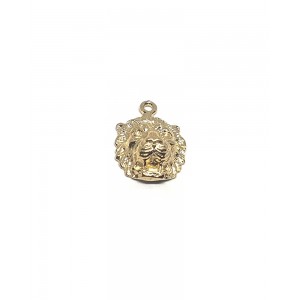 Gold Plated Brass Lion Head