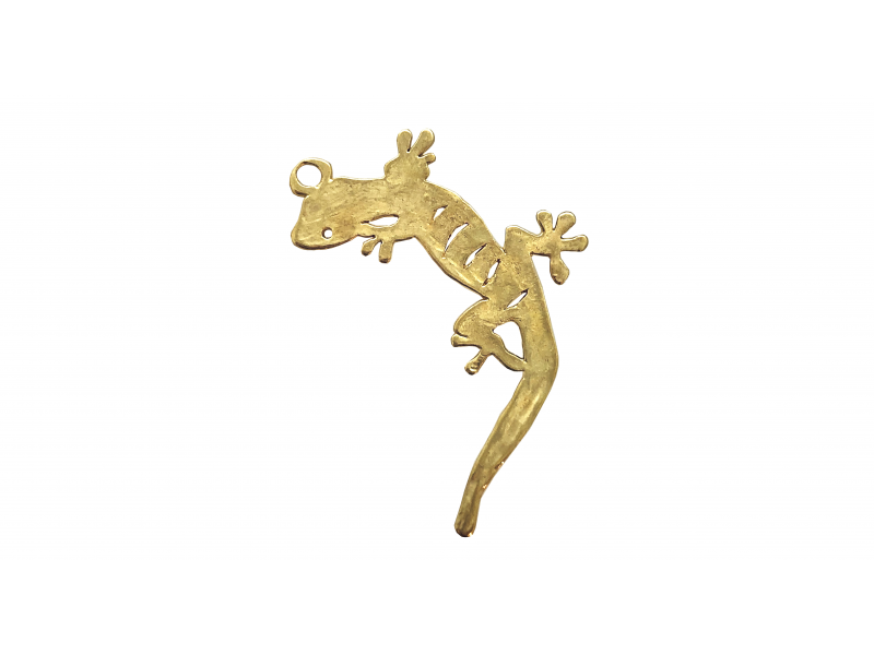 Gold Plated Gecko Pendant