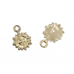 Gold Plated Sun Charm