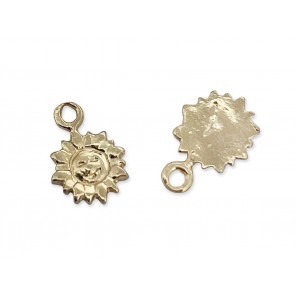 Gold Plated Sun Charm