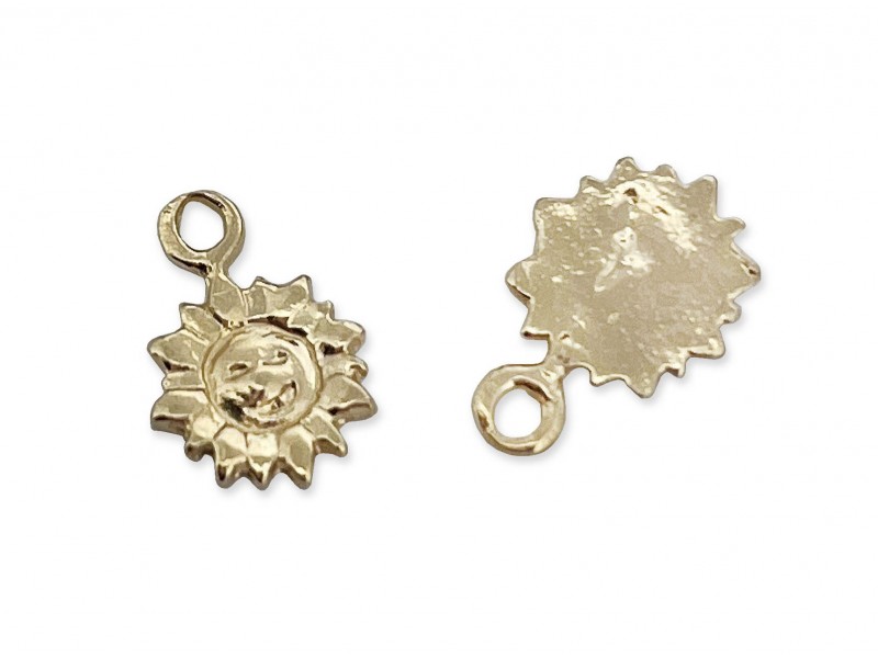 Gold Plated Sun Charm