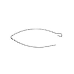 Sterling Silver 925 Small V Ear Wires - 34.5mm