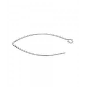 Sterling Silver 925 Small V Ear Wires - 34.5mm