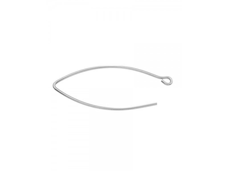 Sterling Silver 925 Small V Ear Wires - 34.5mm