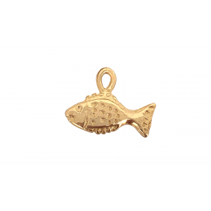 Deep Gold Plated Small Fish Charm