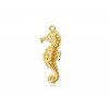 Gold Plated Thick Seahorse Charm