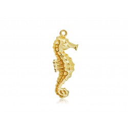 5% 14K GOLD PLATED SEAHORSE CHARM